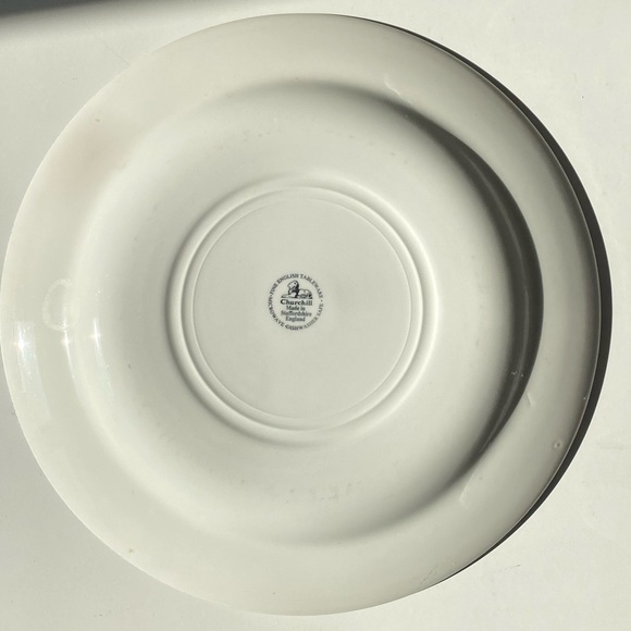 Vintage Churchill Blue Willow Plate 10” blue & white - Picture 9 of 10